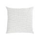 Maialen 100% linen cushion cover with white squares and black grid 45 x 45 cm