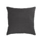 Elmina 100% linen cushion cover in black 45 x 45 cm