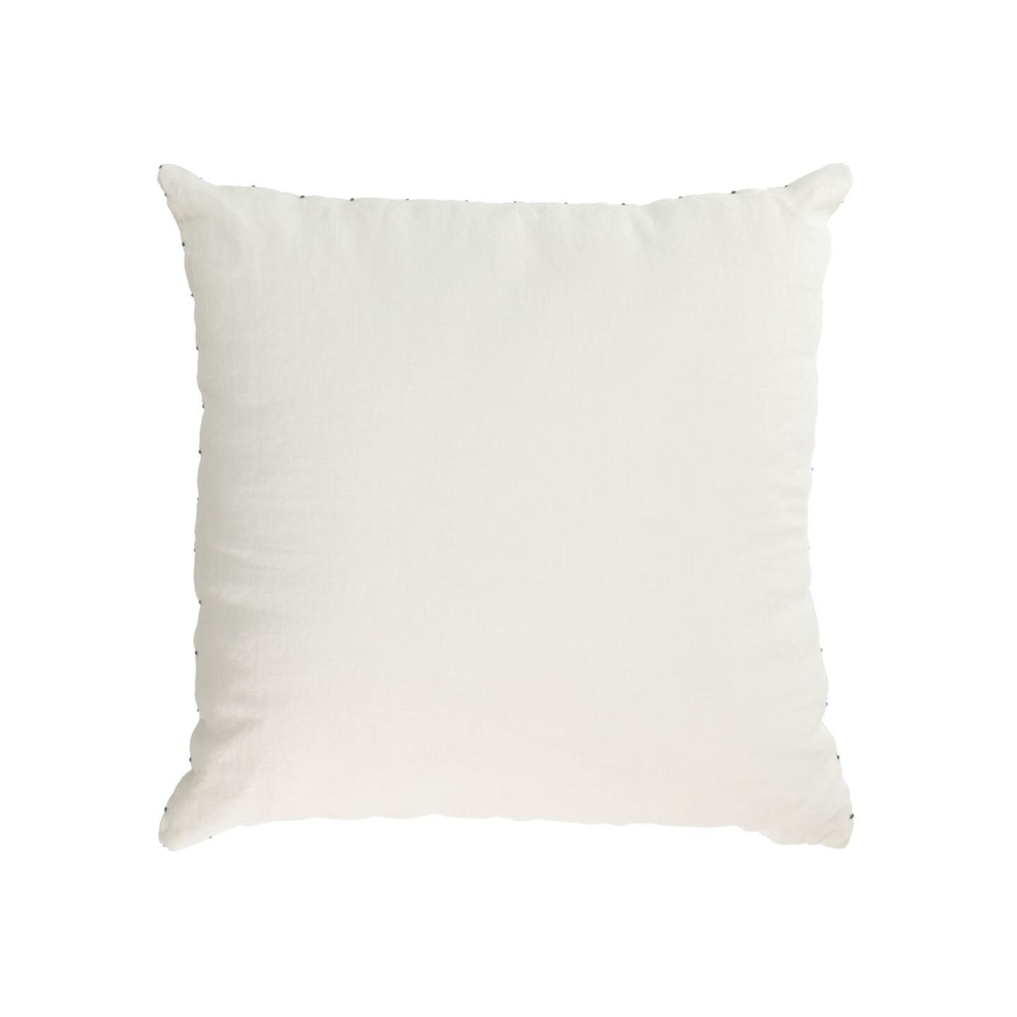 Housse de coussin Elmina 100% lin blanc 45 x 45cm