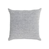 Housse de coussin Marena 100% lin rayures noir et blanc 45 x 45cm