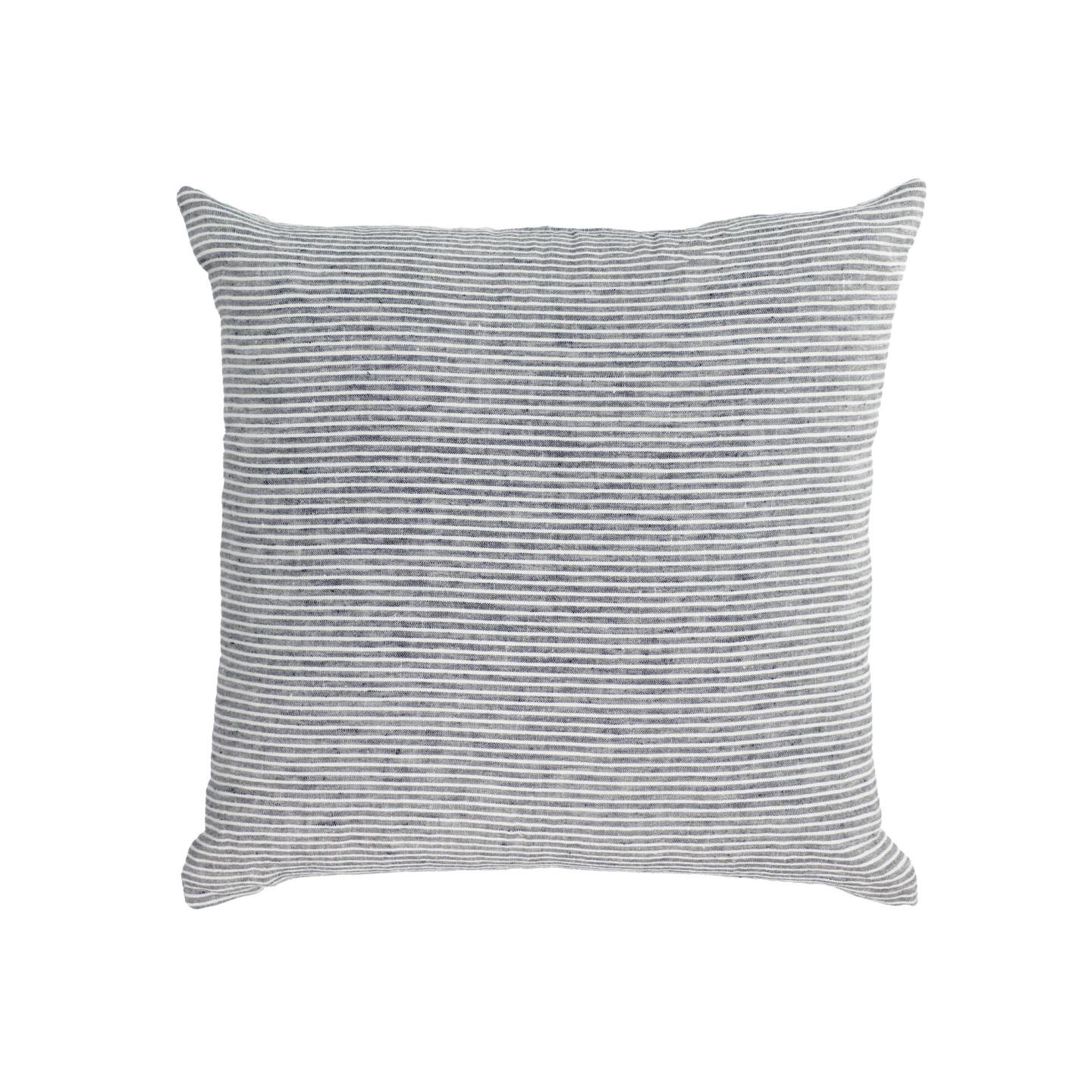 DE_Housse de coussin Marena 100% lin rayures noir et blanc 45 x 45cm