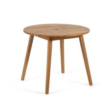 Table d'extérieur ronde Vilma - bois d'acacia massif Ø 90cm