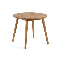 Mesa redonda Vilma de exterior de madera maciza de acacia Ø 90 cm FSC 100%