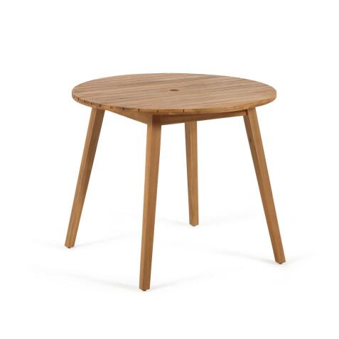 Table d'extérieur ronde Vilma - bois d'acacia massif Ø 90cm