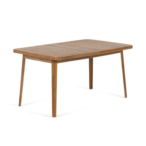Vilma extendible outdoor table in solid acacia wood 90 x 143 (200) cm 100% FSC