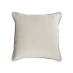 Alcara white cushion cover with grey border 45 x 45 cm