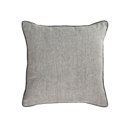 DE_Housse de coussin Alcara gris avec liseré noir 45 x 45 cm