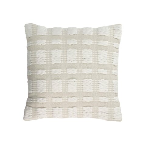 DE_Housse de coussin Aima beige et blanc 45 x 45 cm