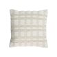 Housse de coussin Aima beige et blanc 45 x 45 cm