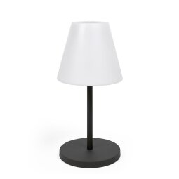 Lampe de table d'extérieur Amaray acier finition noire