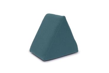 Pouf triangulaire Jalila bleu 25 x 25 cm