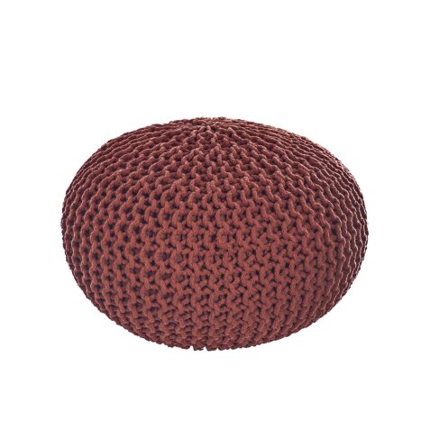 Kennis round pouffe in terracotta Ø 60 cm