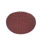 Kennis round pouffe in terracotta Ø 60 cm