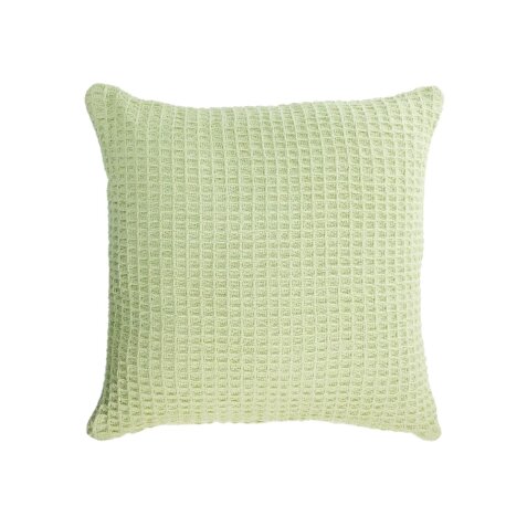 DE_Housse de coussin Shallowy 100% coton vert 45 x 45 cm