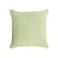 Housse de coussin Shallowy 100% coton vert 45 x 45 cm