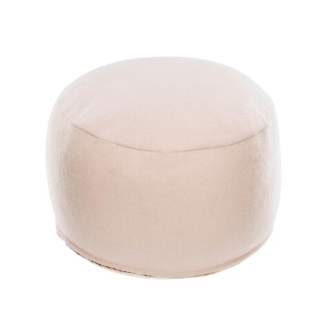 Flaminia round pouffe in pink Ø 45 cm