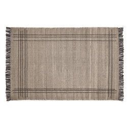 Eneo rug with beige and brown tassels, 160 x 230 cm