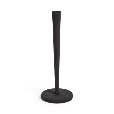 Zarela large metal candle holder in black
