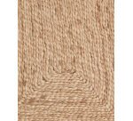 Tapis rectangulaire Doraldina 100 % jute 70 x 50 cm