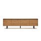Mueble TV Uxue 4 puertas de madera maciza de acacia con acabado natural 200 x 58 cm