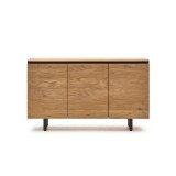 Uxue dressoir van massief acaciahout met natuurlijke afwerking, 150 x 88 cm