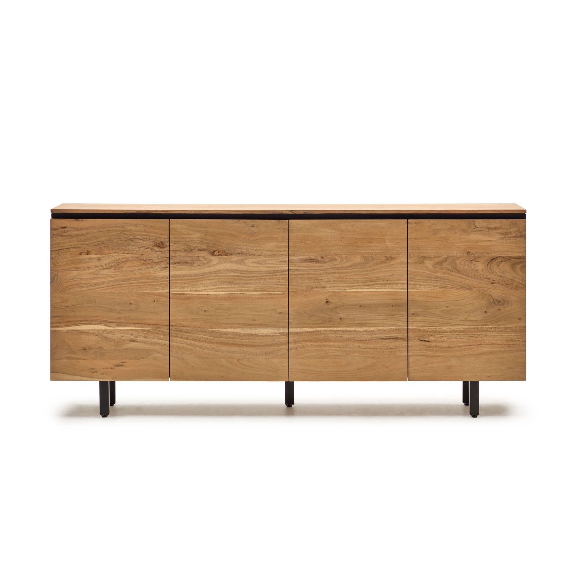 Uxue dressoir van massief acaciahout met natuurlijke afwerking, 200 x 88 cm