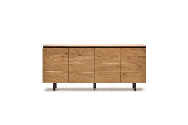 Uxue dressoir van massief acaciahout met natuurlijke afwerking, 200 x 88 cm