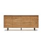 Buffet Uxue en bois d'acacia massif finition naturelle 200 x 88 cm