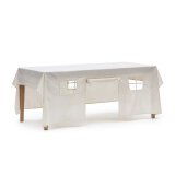 DE_Toile cabane de jeux Temis 100 % coton blanc 230 x 210 cm