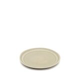 Lauriana beige ceramic dessert plate