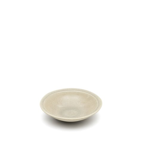 Lauriana beige ceramic deep dish