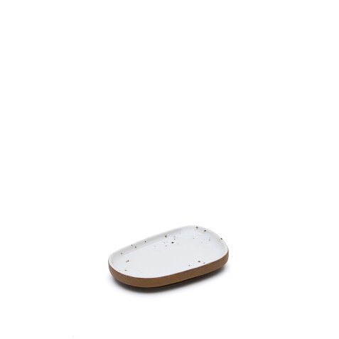 Publia small white ceramic dish