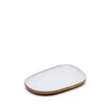 Publia medium white ceramic dish