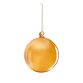 Grote Aucaanse-kerstbal van oranje glas