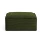Blok footrest in green wide seam corduroy, 90 x 70 cm