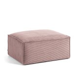 Reposapiés Blok de pana gruesa rosa 90 x 70 cm