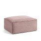 Reposapiés Blok de pana gruesa rosa 90 x 70 cm