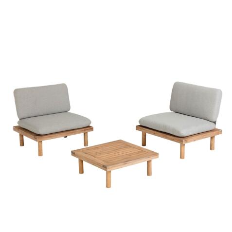 Ensemble Viridis de 2 fauteuils et 1 table FSC 100%