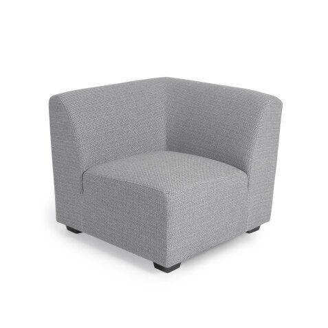 Legara sofa corner module in light grey, 62 cm