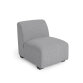 Legara sofa module in light grey, 62 cm