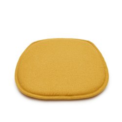 Coussin de chaise Romane jaune moutarde 43 x 43 cm