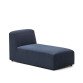 Neom chaise module in blue, 152 x 75 cm