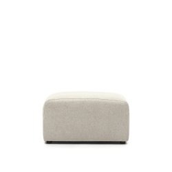 Neom footrest in beige, 75 x 64 cm