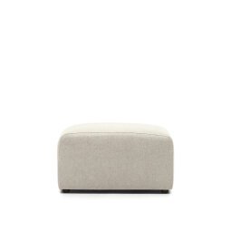 Neom footrest in beige, 75 x 64 cm