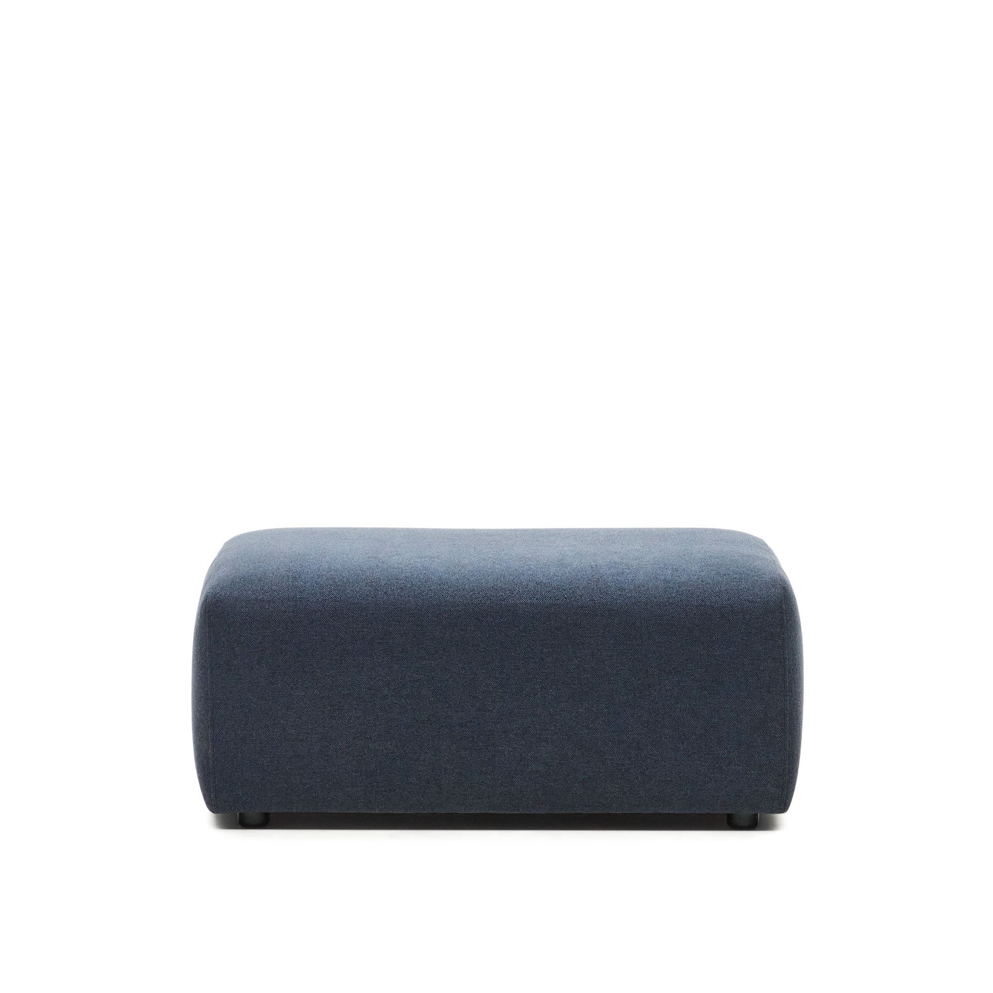 Neom end pouffe in blue, 75 x 89 cm