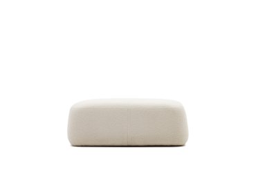 Martina off-white shearling footrest 123 x 85 cm