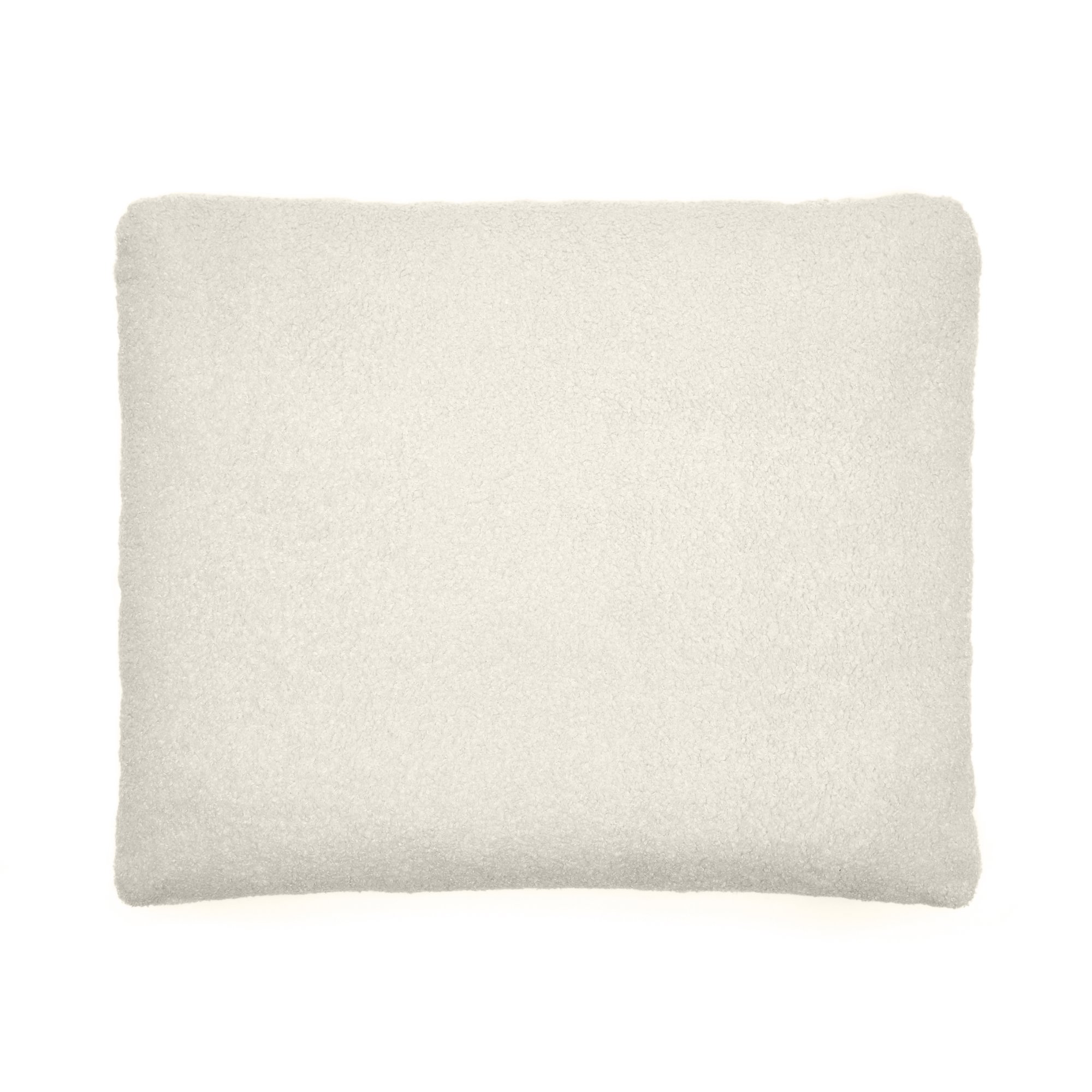 Coussin Martina en bouclette écru 60 x 70 cm