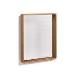 Miroir Kuveni en bois massif de teck 80 x 65 cm