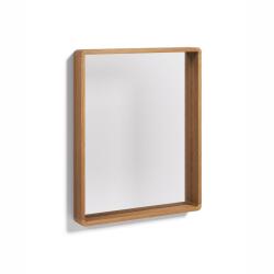 DE_Miroir Kuveni en bois massif de teck 80 x 65 cm