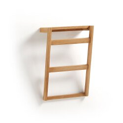 Toallero de pared Kuveni de madera maciza de teca 40 x 63 cm